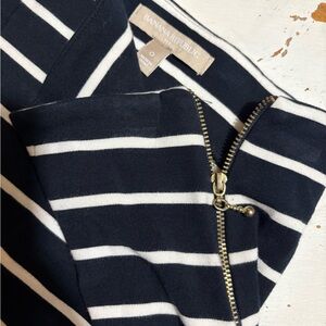 Banana Republic Black and White Striped Skirt